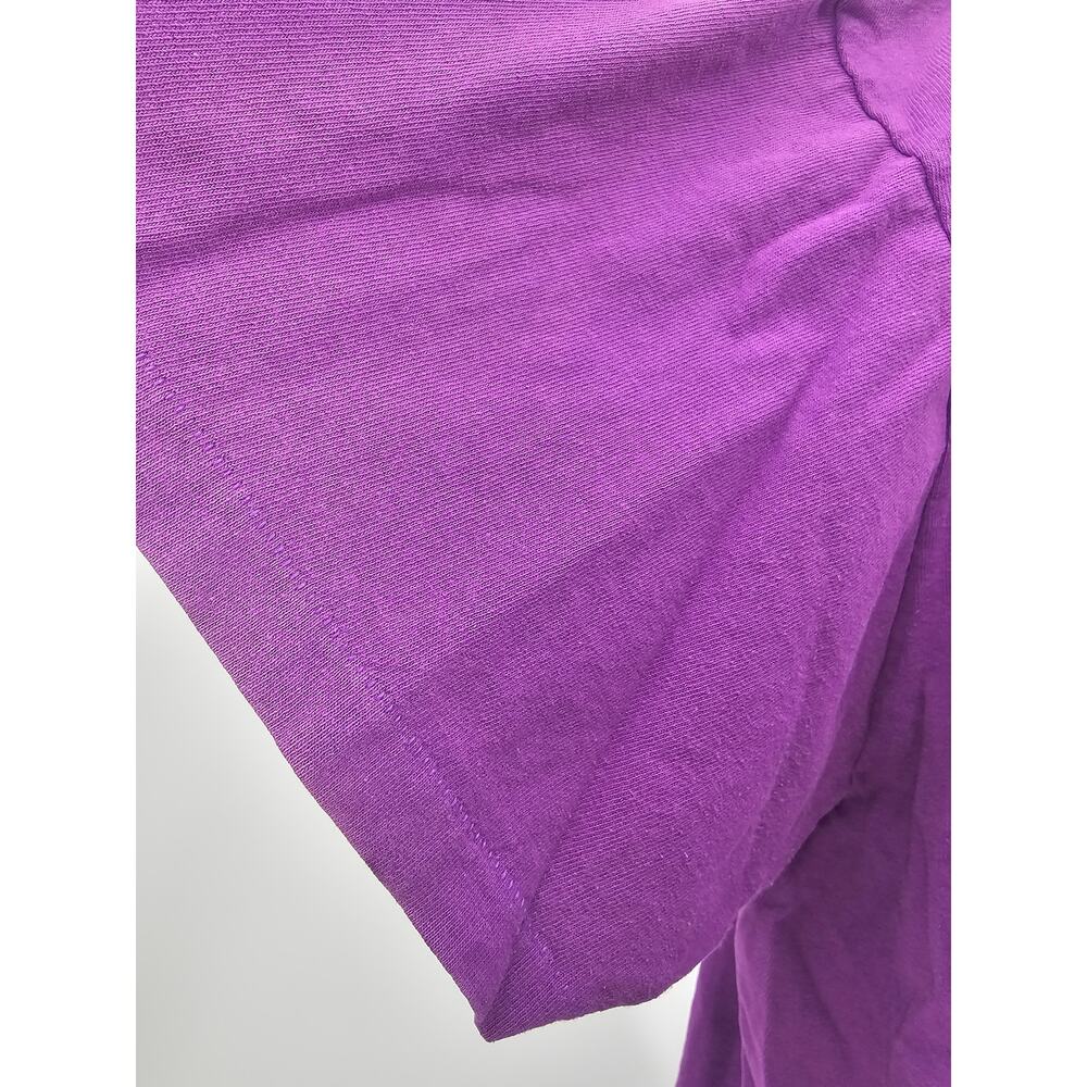 Vintage 90's single Stitch Delta Purple Embroidered Chicago Graphic T-Shirt XL - Picture 3 of 7